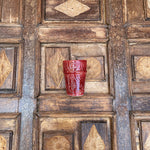 Charger l&#39;image dans la galerie, Lot de 4 Verres Beldi rouge en céramique
