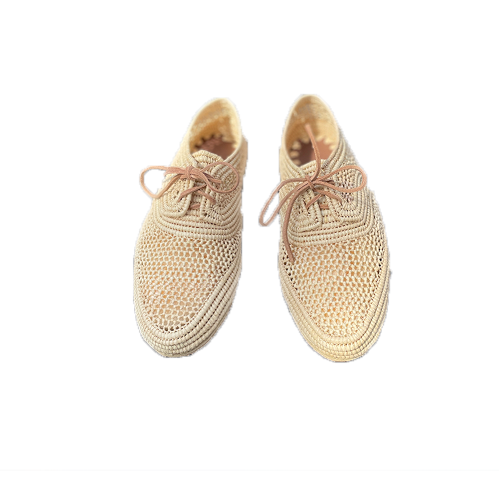 Chaussures top raphia clergerie