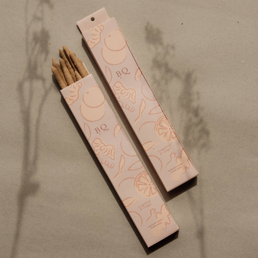 batonnets d'encens pamplemousse et gingembre
