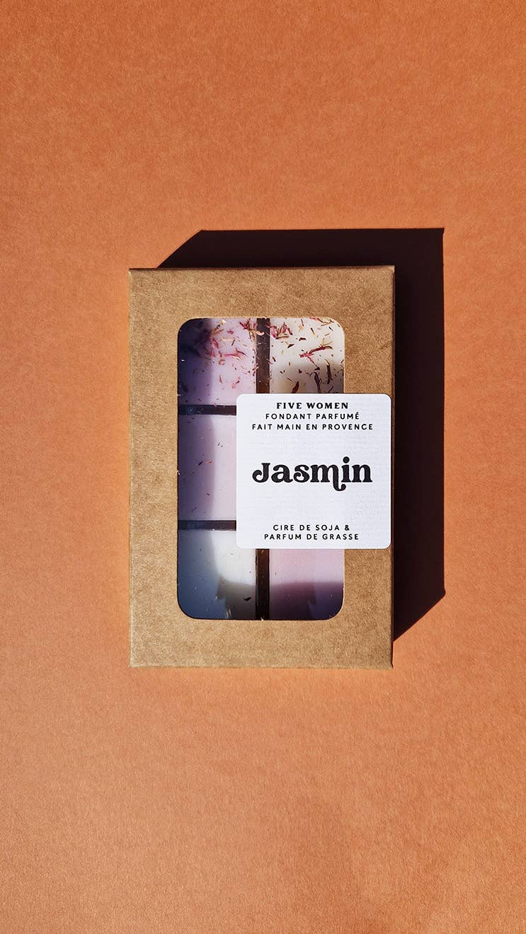 ideal pour apporter un délicat parfum floral de jasmin avec nos carre de cire parfumé au jasmin