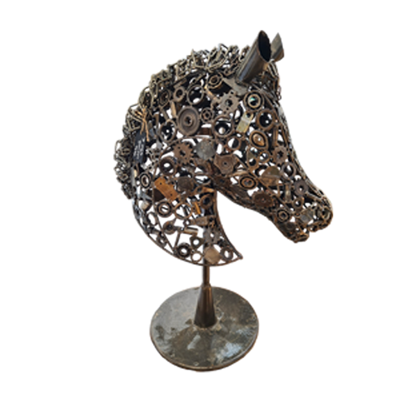 Decoration intérieur Sculpture d'une tête de Cheval en métal – Bazar du  Monde