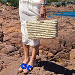 Charger l&#39;image dans la galerie, Sac En OSIER, Beldi. Ideal pour aller a la plage ou comme panier de Ville. Ce sac fabriqué a partir de fibre naturelle vous accompagnera dans toutes vos activités. 
