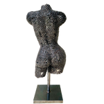 Charger l&#39;image dans la galerie, Décoration sculpture d&#39;un Buste de Femme en métal

