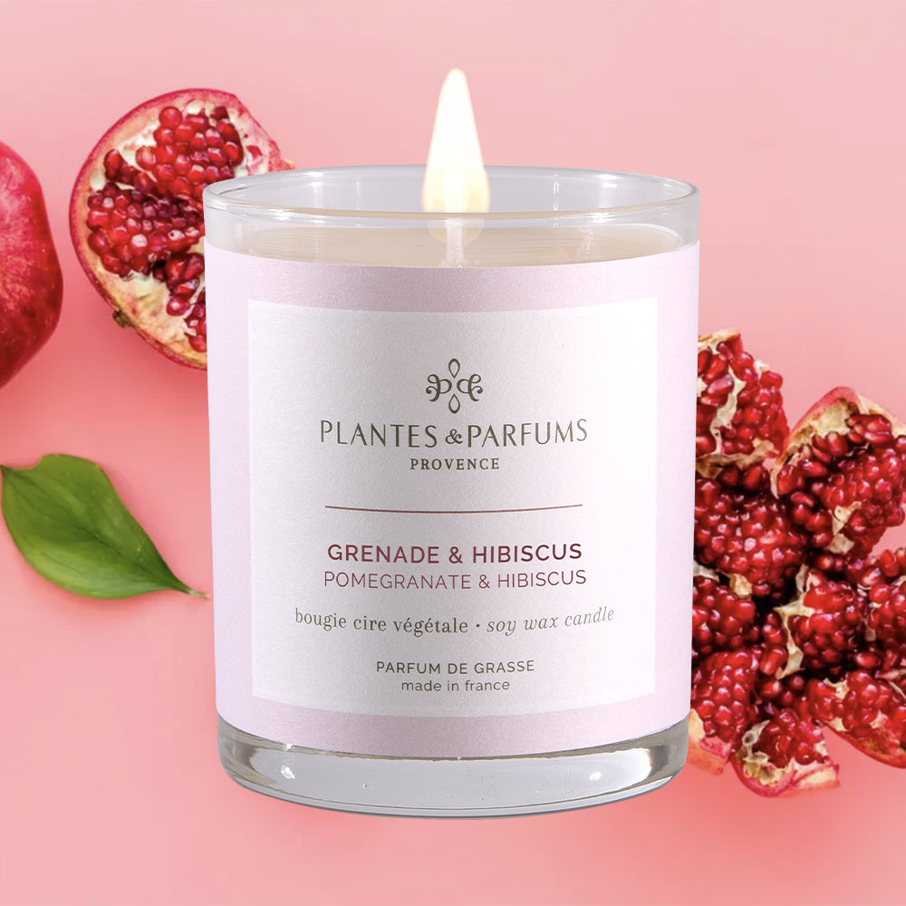 Bougie parfumée: Grenade & Hibiscus – Bazar du Monde