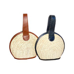 Charger l&#39;image dans la galerie, Sac Rond en palme: Saint Tropez
