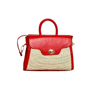 Avec sont style chic et intemporel, vous allez craquer pour notre sac colette. Avec son cuir rouge et son tressage osier ce sac peut se porter avec tout les styles 