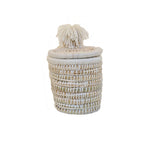 Charger l&#39;image dans la galerie, Boites de rangement en osier. Ces petits paniers en fibre naturel seront parfaits pour ranger et décorer toutes les pièces de votre maison. Cette boite en osier permettra de ranger vos petits objets et accessoires de salle de bain
