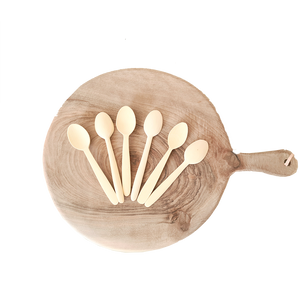Lot de 4 Cuillères à dessert en bois