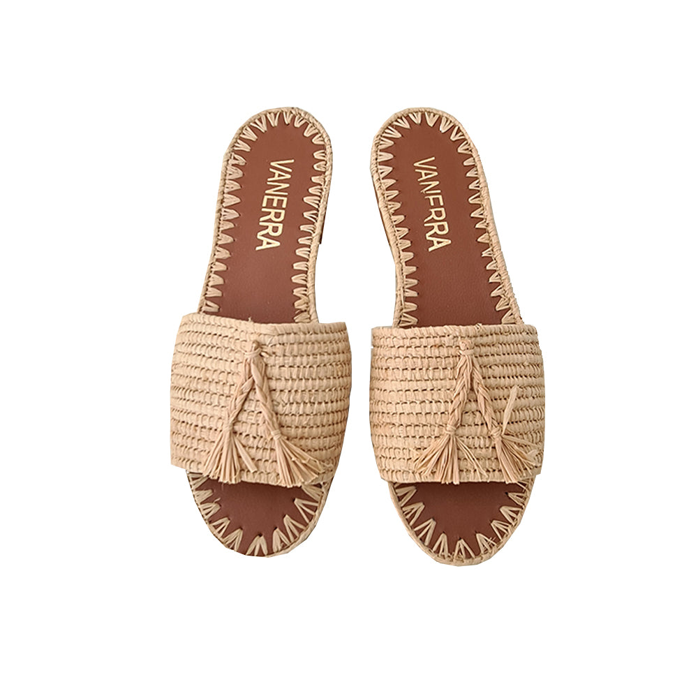 Chaussure Mules Femme Raphia Lodi