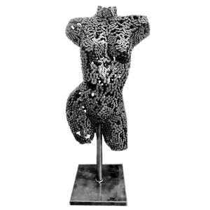 Statue d un corp de femme en metal sculpture a poser d un mannequin de femme en metal