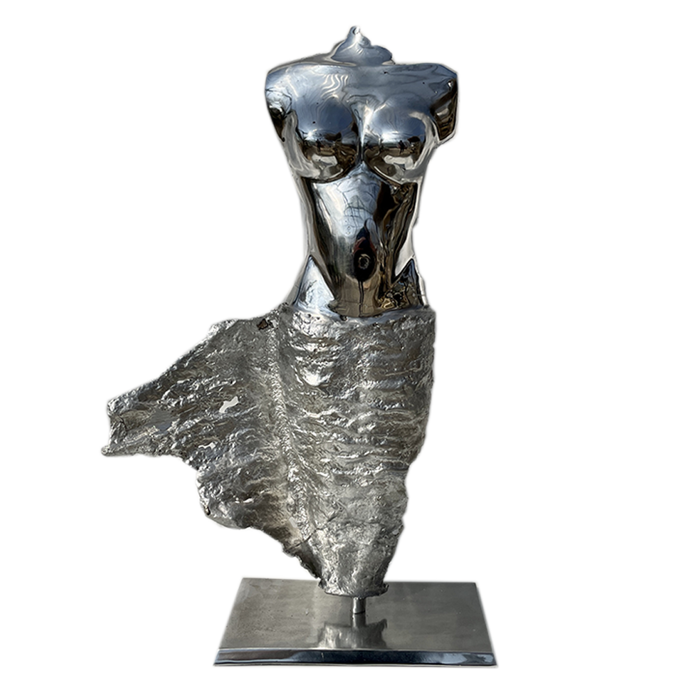 Sculpture d'un hippocampe en metal. – Bazar du Monde