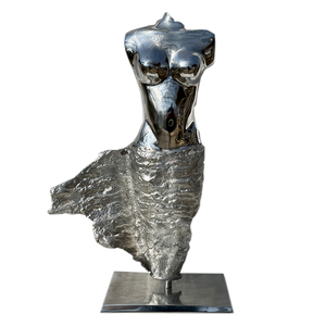 Décoration sculpture d'un Corp de Femme en aluminum