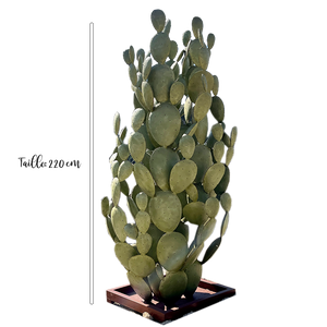cactus de 2M20 de haut, cactus en fer forgé, on dirait un vrai ! pour une decoration extérieur atypique, craquez pour nos cactus artificiel en fer forgé