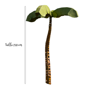 Sculture vegetal d'un palmier de taille 2M50. ideal a planter dans votre jardin, aucune contrainte, ni entretiens. Un palmier vert et beau toute l'annee 